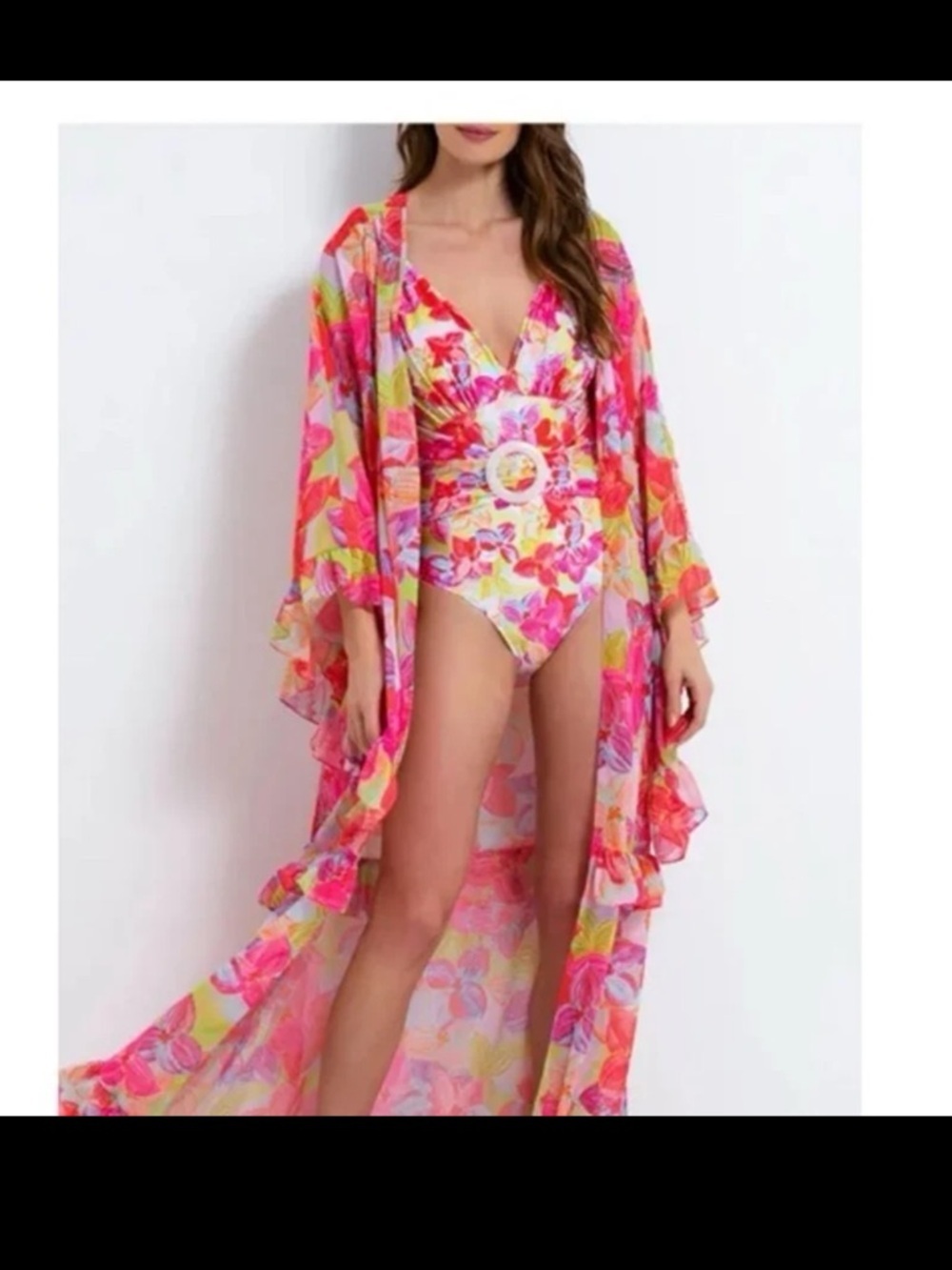PatBo Hydra Belted Swimsuit One Piece size Medium - Picture 3 of 12